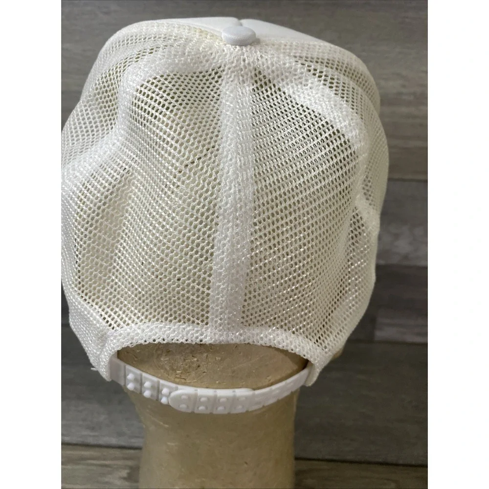 Vintage Surry Bass Anglers White Mesh Hat Fishing Cap Mesh Snapback Rope - Picture 6 of 12